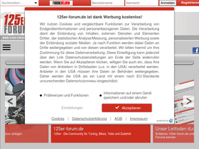 '125er-forum.de' screenshot