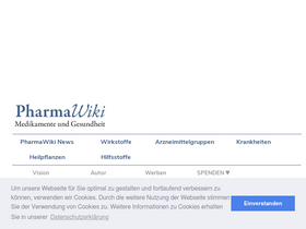 'pharmawiki.ch' screenshot