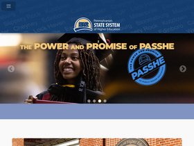 'passhe.edu' screenshot