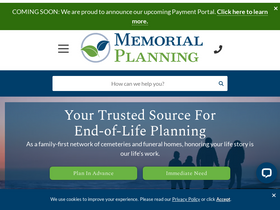 'memorialplanning.com' screenshot