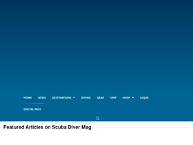 'scubadivermag.com' screenshot