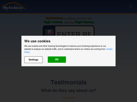 'myvehicle.ie' screenshot