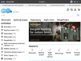 'optics-pro.com' screenshot