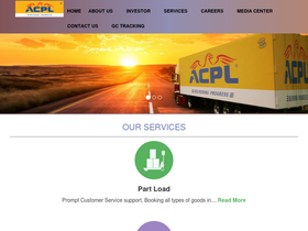 'acplcargo.com' screenshot