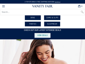 'vanityfairlingerie.com' screenshot