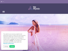 'wemystic.com' screenshot