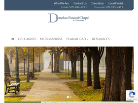 'danekasfuneralchapel.com' screenshot
