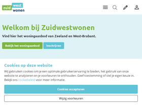 'zuidwestwonen.nl' screenshot