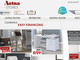 Aetna Stores homepage screenshot