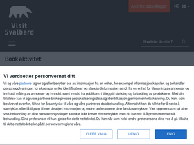 'visitsvalbard.com' screenshot