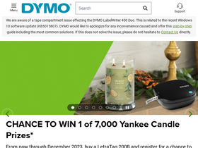 'dymo.com' screenshot