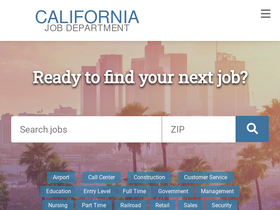 'californiajobdepartment.com' screenshot