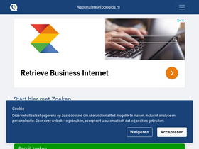 'nationaletelefoongids.nl' screenshot