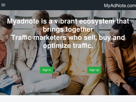 'myadnote.com' screenshot