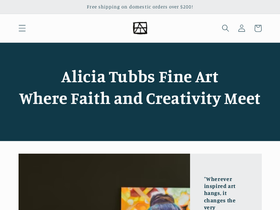 aliciatubbsart.com homepage screenshot