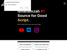 'isnahamzah.tech' screenshot