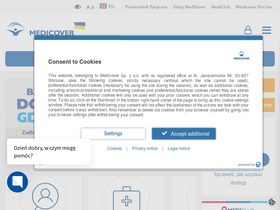 'medicover.pl' screenshot