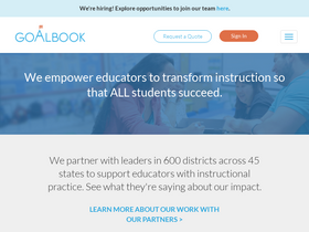 'goalbookapp.com' screenshot