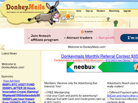 'donkeymails.com' screenshot