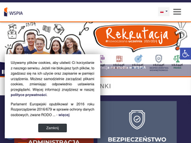 'wspia.eu' screenshot
