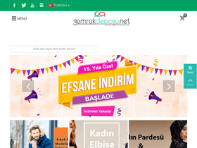 'gumrukdeposu.net' screenshot
