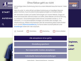 'ausdauerblog.de' screenshot