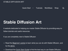 'stable-diffusion-art.com' screenshot