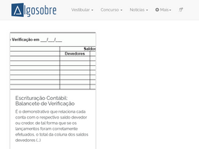 'algosobre.com.br' screenshot