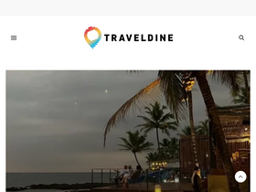 'traveldine.com' screenshot