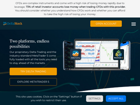 'deltastock.com' screenshot