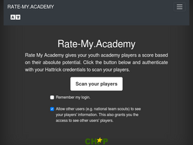 'rate-my.academy' screenshot