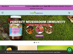 'perfectsupplements.com' screenshot