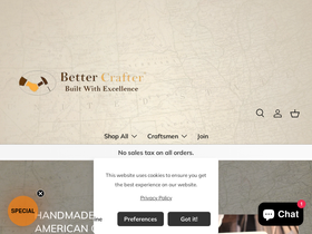 Better Crafter website screenshot