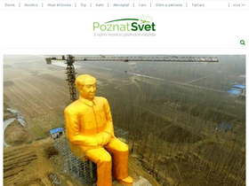 'poznatsvet.cz' screenshot