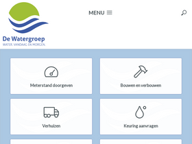 'dewatergroep.be' screenshot