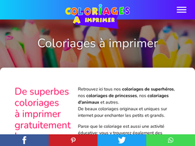 'coloriages-a-imprimer.com' screenshot