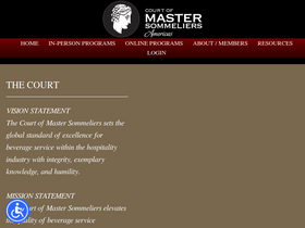 'mastersommeliers.org' screenshot