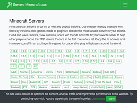 'servers-minecraft.com' screenshot