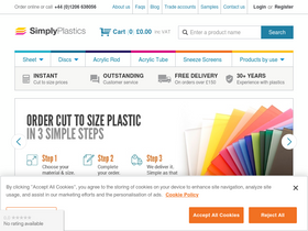'simplyplastics.com' screenshot