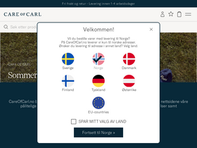 'careofcarl.no' screenshot