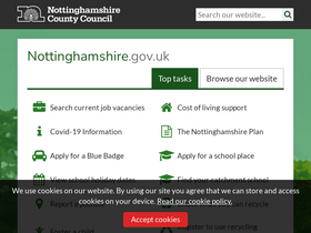 'nottinghamshire.gov.uk' screenshot