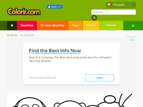'colorir.com' screenshot