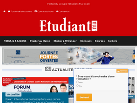 'etudiant.ma' screenshot