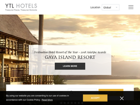 'ytlhotels.com' screenshot