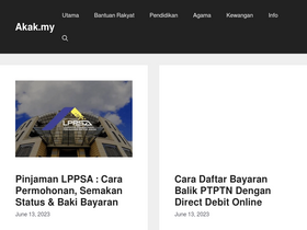 'akak.my' screenshot