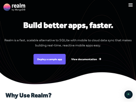 'realm.io' screenshot