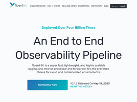 'fluentbit.io' screenshot