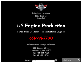 'usengineproduction.com' screenshot