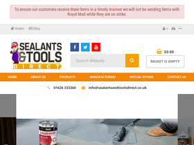 'sealantsandtoolsdirect.co.uk' screenshot