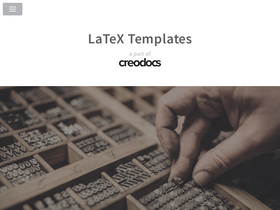 'latextemplates.com' screenshot